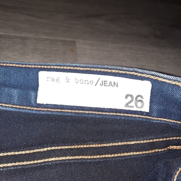 Rag & Bone Raw Hem Skinny Jean in Dearborn Wash - Picture 8 of 9